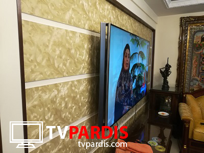 نصب تلویزیون دیواری 72 اینچ الجی