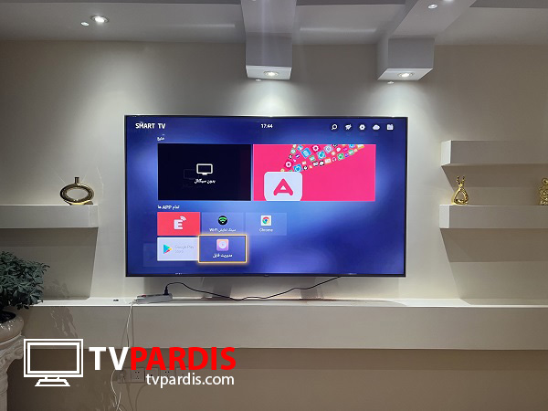نصب دیواری تلویزیون 75 اینچ جی پلاس