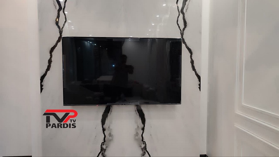 نصب دیواری تلویزیون روی سنگ و سرامیک