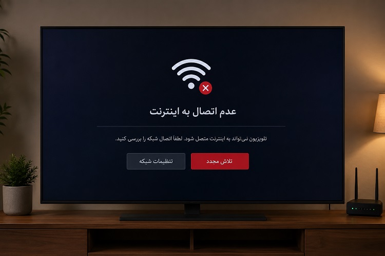 چرا تلویزیون به اینترنت وصل نمی شود؟